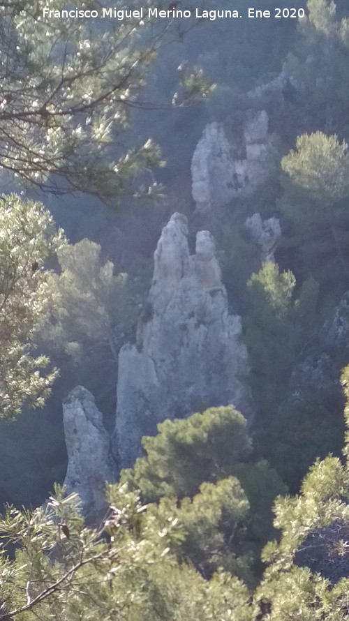 Meseta de la Yegua - Meseta de la Yegua. Formaciones rocosas