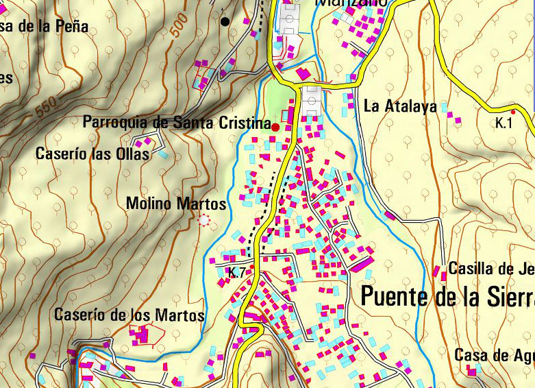 Casería de los Martos - Casería de los Martos. Mapa