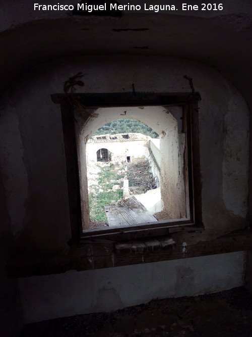 Cortijo de Nínchez - Cortijo de Nínchez. Patio del cortijo desde la ventana del palomar