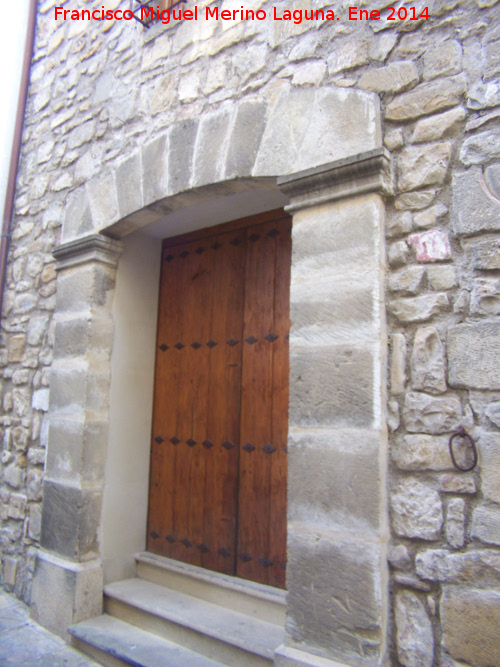 Casa de la Calle Canónigo Melgares nº 9 - Casa de la Calle Canónigo Melgares nº 9. Portada actual