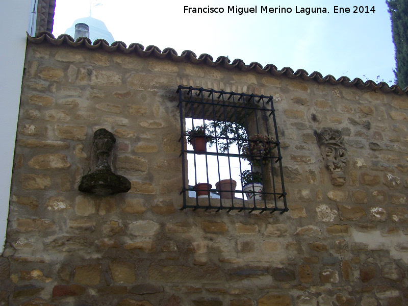 Casa de la Plaza de Santa María nº 3 - Casa de la Plaza de Santa María nº 3. Muro del patio