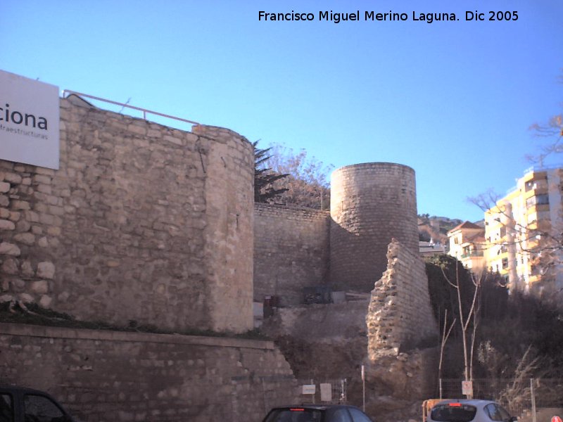 Muralla de Jan. Lienzo desaparecido del Torren Cilindrico al Torren D - Muralla de Jan. Lienzo desaparecido del Torren Cilindrico al Torren D. Destruido para el paso de camiones en la construccin del Teatro