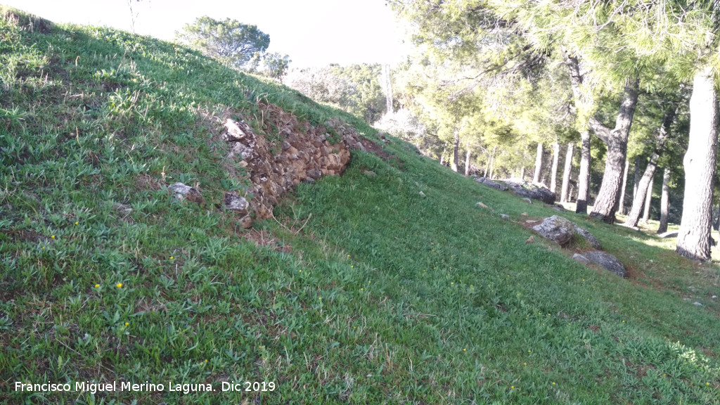 Oppidum del Cerro de Santa Catalina - Oppidum del Cerro de Santa Catalina. Muralla