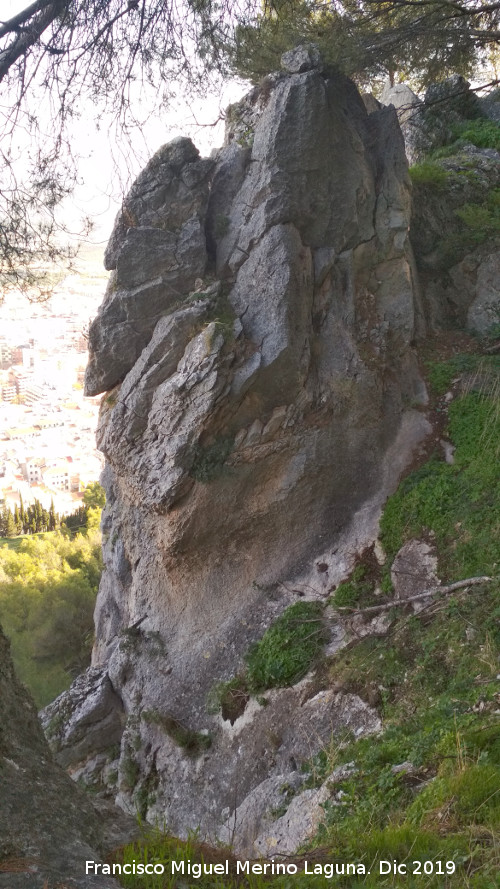 Cerro de Santa Catalina - Cerro de Santa Catalina. Formaciones rocosas de la ladera norte