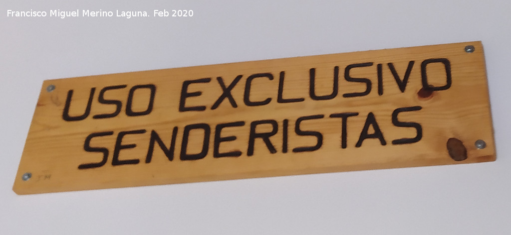 Refugio Casa Forestal Collado Zamora - Refugio Casa Forestal Collado Zamora. Cartel