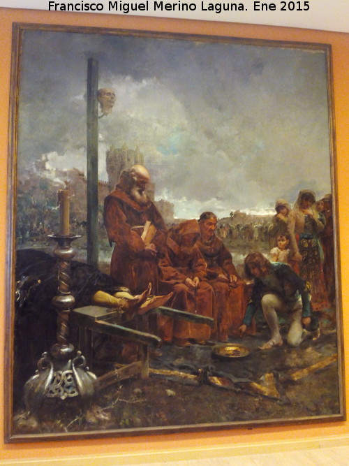Museo Provincial - Museo Provincial. Pedir limosna para enterrar el cuerpo de D. Alvaro de Luna. Manuel Ramírez Ibáñez 1884