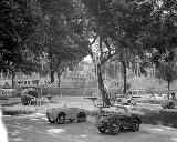 Parque de la Concordia. Foto antigua. Cochecitos de niños