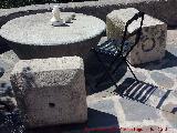 Casería Santo Cristo de la Asomada. Piedra de molino, pilar y basa