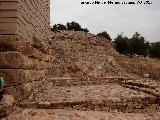 Torreparedones. Puerta Oriental. Continuación de la muralla desde la Puerta Oriental