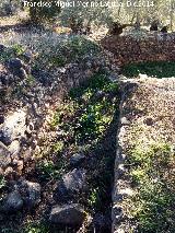 Alberca Baja de la Fuente del Rosal. Canalización