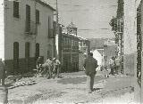 Calle Risquillo. Foto antigua. Foto de Pedro Merino Megías