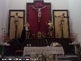 Iglesia de San Juan. Santo Sepulcro, grupo escultórico del Calvario. autor Sebastian de Solis, a la derecha el Mal Ladrón
