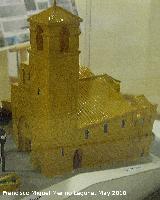 Iglesia de San Juan. Maqueta de platilina de Agustín Garzón