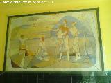 Colegio Alcalá Venceslada. Fresco de Francisco Baños 1955