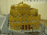 Teatro Cervantes. Maqueta de plastilina de Agustín Garzón