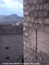 Muralla de Jan. Torren del Conde de Torralba. Saetera desde la muralla