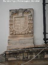 Casa de la Munición. Escudo del Obispo de Palencia