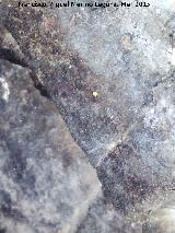 Pinturas rupestres de la Cueva de los Herreros Grupo X. Restos muy desvaídos de pintura