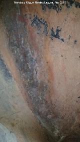 Pinturas rupestres del Collado de la Ginesa. Antropomorfos de la derecha del grupo IV