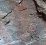 Pinturas rupestres del Collado de la Ginesa. Antropomorfo superior del grupo I