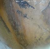 Pinturas rupestres del Collado de la Ginesa. Antropomorfos de la derecha del grupo IV