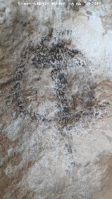 Pinturas rupestres del Abrigo de los Ca�ones IV. Graffiti. S�mbolo