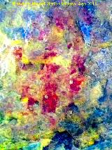 Pinturas rupestres de la Cueva de Río Frío. Tratada con Dstretch