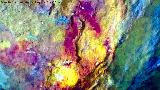 Pinturas rupestres de la Cueva de Río Frío. Tratada con Dstretch