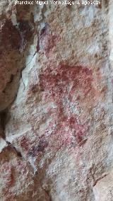Pinturas rupestres de la Cueva de Río Frío. Pequeño antropomorfo