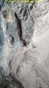 Pinturas rupestres de la Cueva de Río Frío. Posibles cazoletas