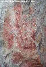 Pinturas rupestres de la Cueva de Río Frío. Manchas