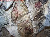Pinturas rupestres de la Cueva de Río Frío. Pinturas del techo