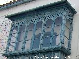 Casa de la Calle Muoz Capilla n 15. Balcn cerrado