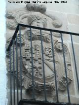Casa de la Calle Doctor Ojeda n° 38. Escudo izquierdo