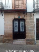 Casa de la Calle Tejedores n° 12. Portada