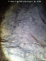 Cueva del Frontón. Paredes
