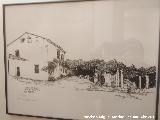 Casería de Jesús. Dibujo de Luis Berges en el Hotel Abba de Granada