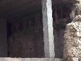 Castillo de Jimena. Muralla en el interior de una nueva construcción