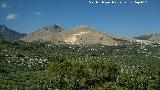 Peña Salada. Vistas hacia La Peña y el Cerro de los Morteros o La Mella