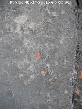 Pinturas rupestres de la Piedra Granadina I. Mancha bajo un desconchón
