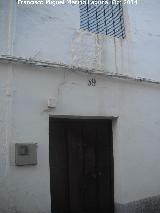 Casa de la Calle Pastores nº 39. Fachada