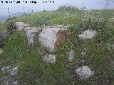 Torre ibero-romana del Cerro de la Horca. Muralla del torreón