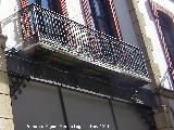Casa de la Calle La Feria nº 33. Balcón y viga