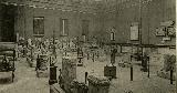 Museo Arqueológico Nacional. Postal antigua del Patio Romano