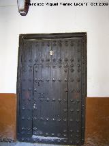 Palacio del Vizconde. Puerta interna del zaguán que da acceso al patio porticado.
