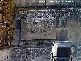 Monumento al Carnicerito de Úbeda. Placa