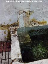 Pilar del Paseo. Caño