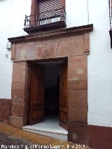 Casa de la Calle Bartolomé Camacho nº 6. Portada