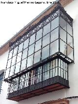 Casa de la Calle Antonio Garijo nº 16. Balcón cerrado