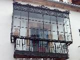 Casa de la Calle Antonio Garijo nº 16. Balcón cerrado